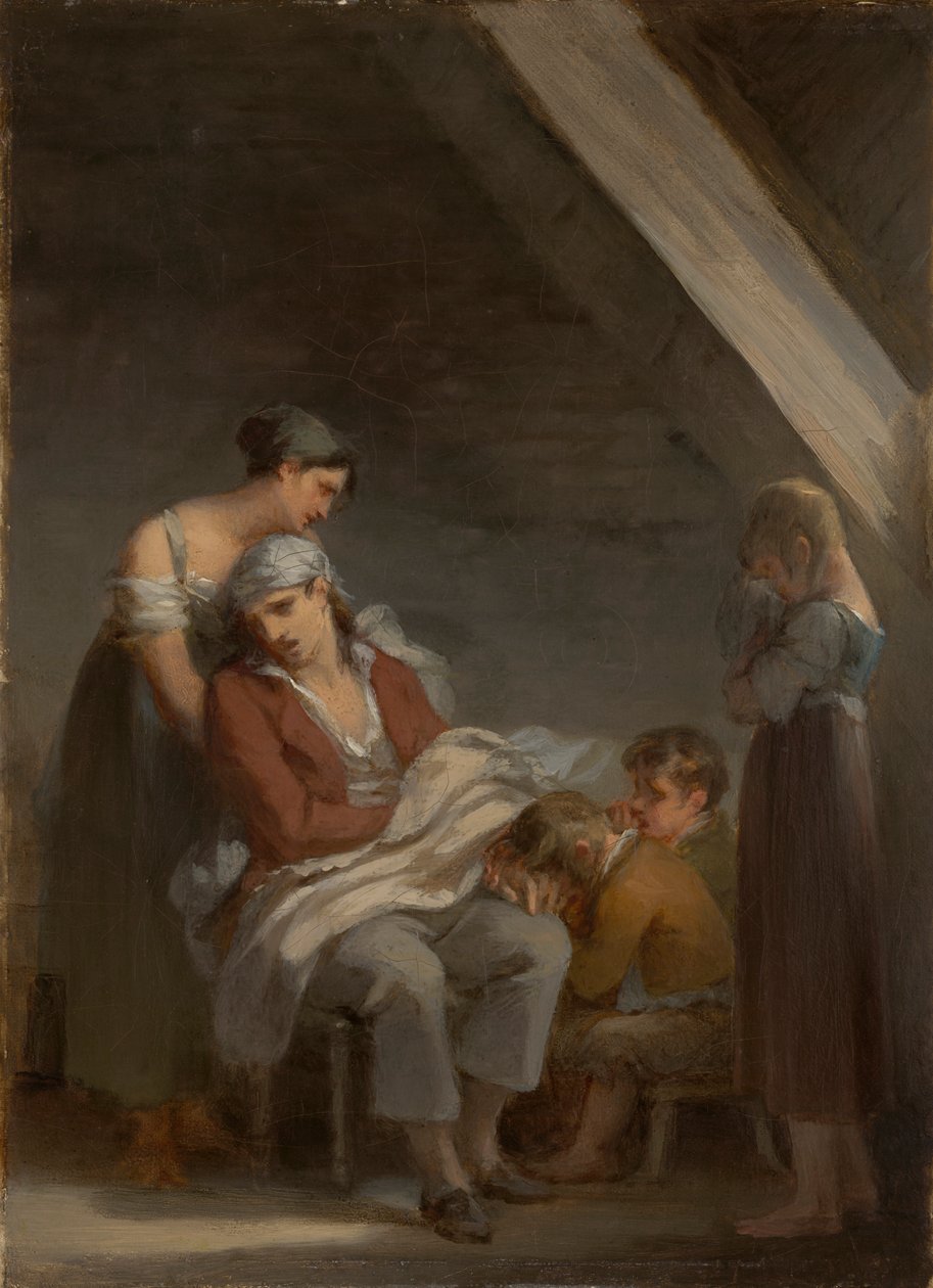 Gyásztól sújtott család alkotó: Pierre Paul Prud