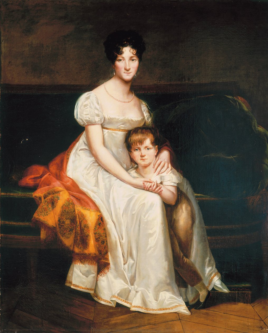 Egy hölgy portréja, Louise Catherine Eleonore de la Plaigne, 1814 alkotó: Pierre Paul Prudhon