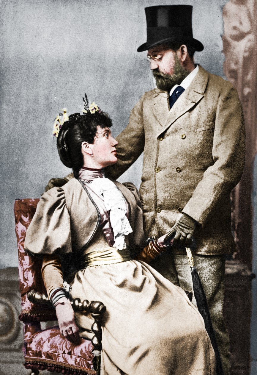 Emile Zola és Jeanne Rozerat, 1890, 1939 alkotó: Pierre Petit