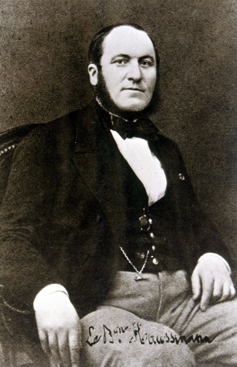 Haussmann báró portréja, 1850 körül alkotó: Pierre Petit
