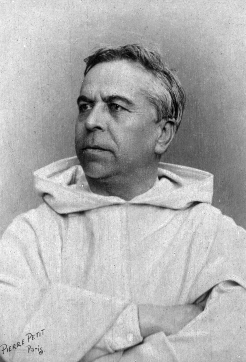 Henri Didon dominikai szerzetes portréja, 1890-1900 körül (f/w fotó) alkotó: Pierre Petit