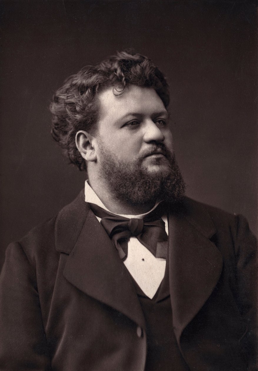 Jean Lassalle (1847-1909) francia bariton portréja. Photoglyptie Goupil. Pierre-Pepetit fényképe a 19. század végén. alkotó: Pierre Petit
