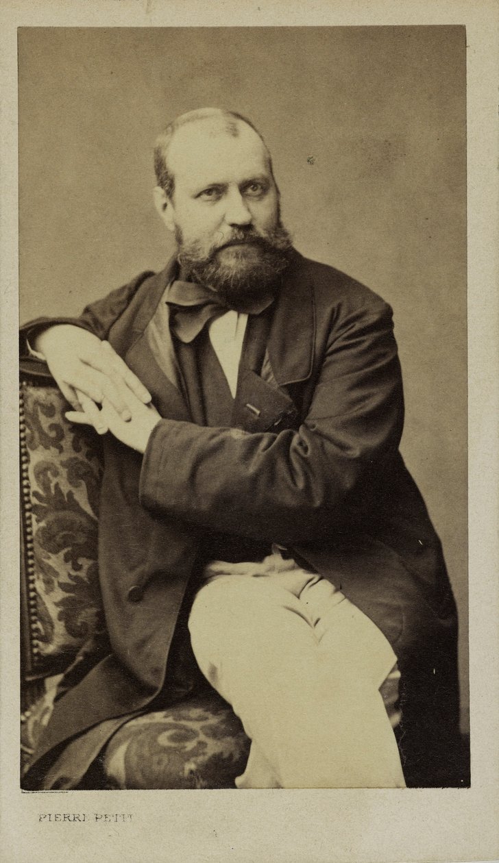 Charles Gounod zeneszerző portréja 1818-1893, c. 1870. alkotó: Pierre Petit