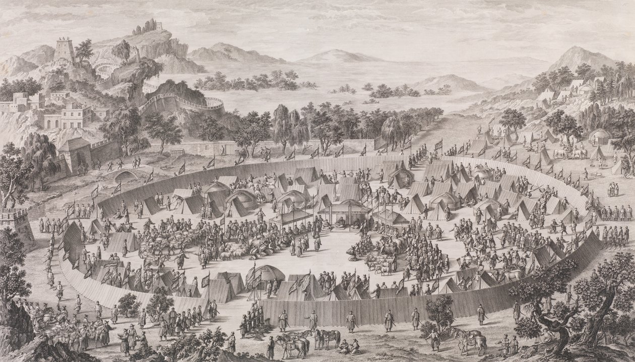 Uš-Turfan vezér és városának veresége, 1774. alkotó: Pierre Philippe Choffard
