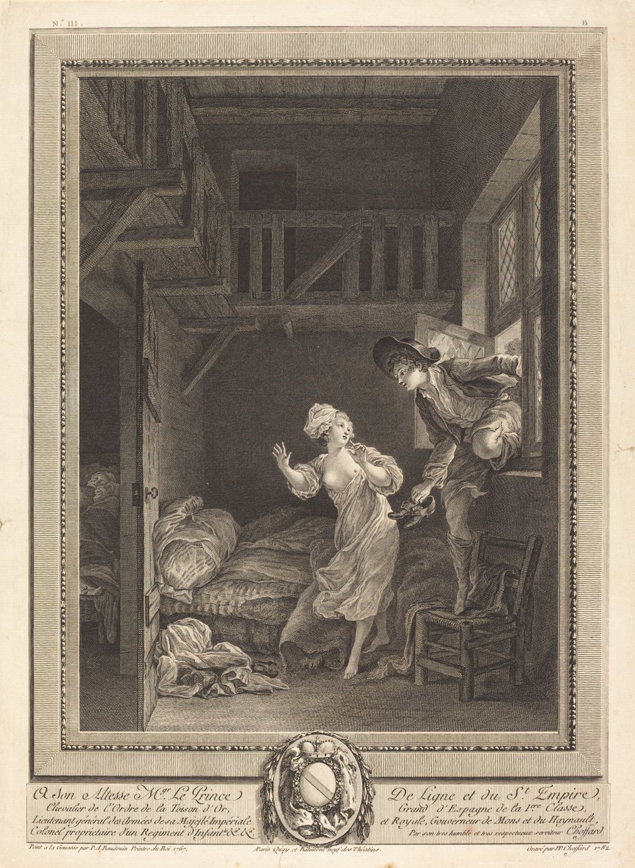 Halkan járj, halkan beszélj alkotó: Pierre Philippe Choffard after Pierre Antoine Baudouin