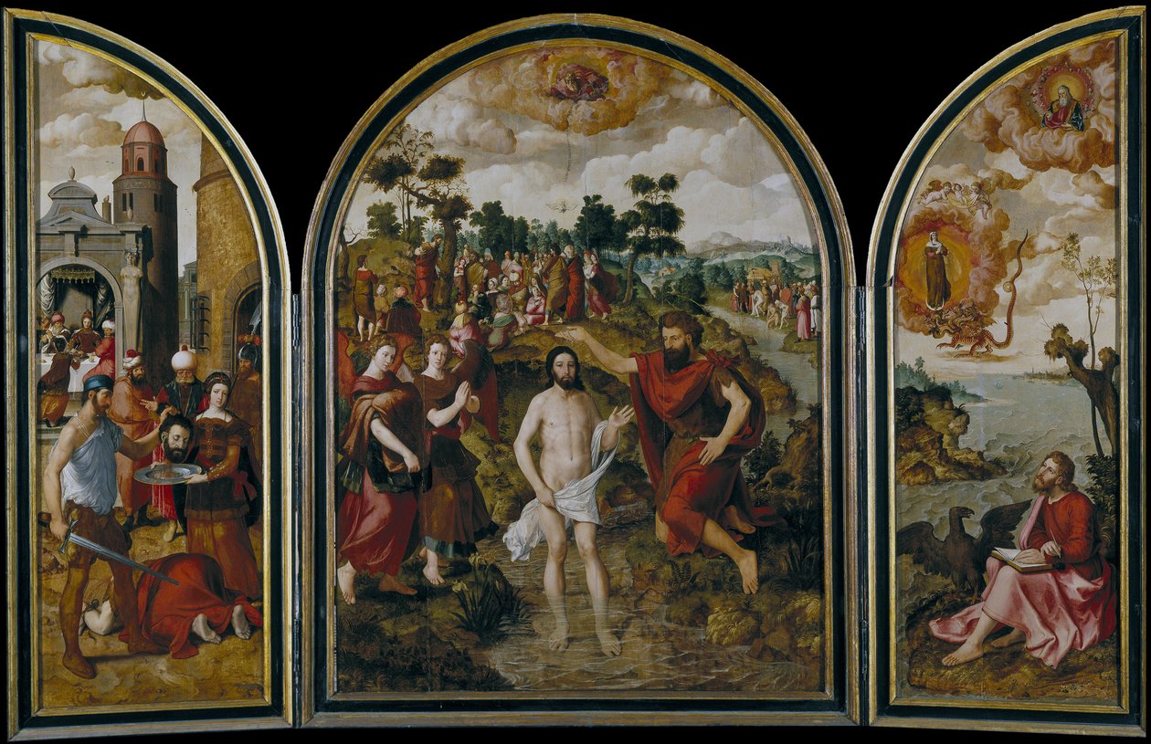 Keresztelő Szent János triptichonja, 1549 alkotó: Pierre Pourbus