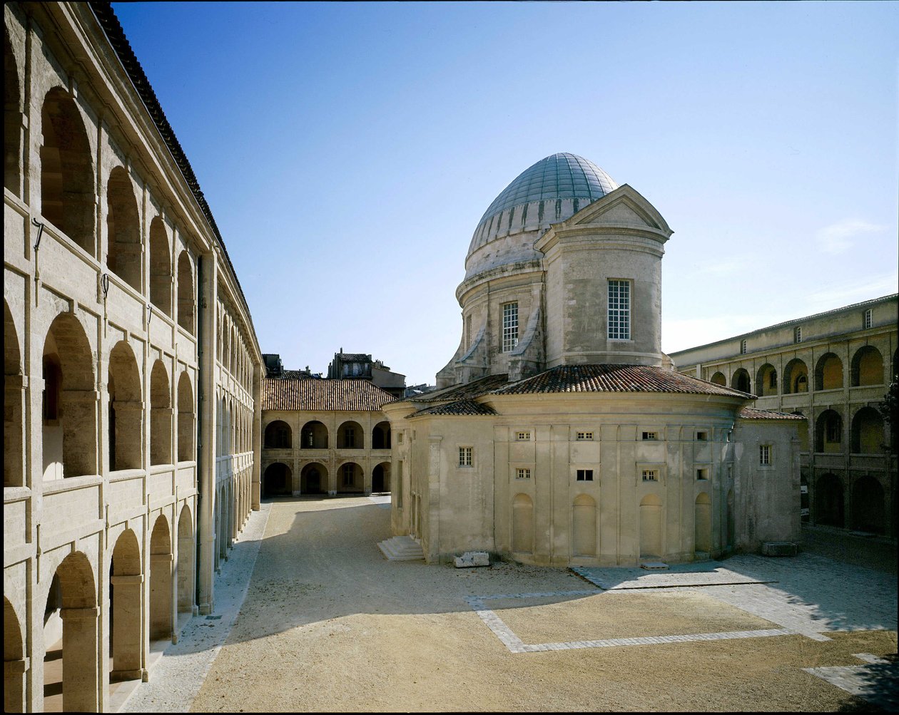 La Vieille Charite templom, Marseille-i kolostor, Franciaország. Barokk építészet, Pierre Puget alkotó: Pierre Puget