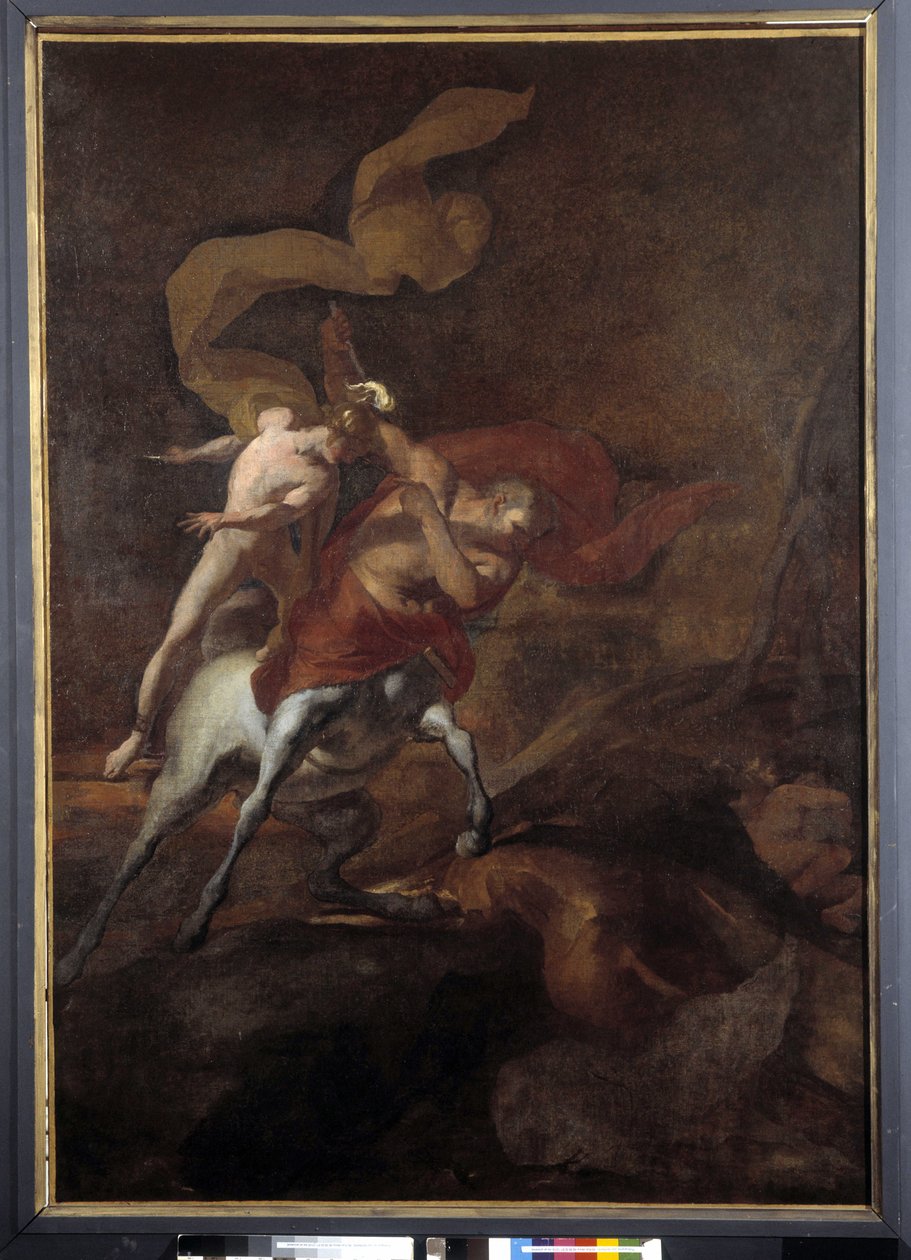 Achilles nevelése a Kentaur Chiron által (olaj, vászon) alkotó: Pierre Puget