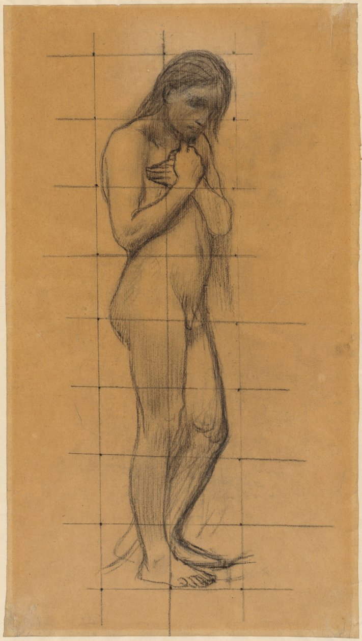 Stehender männlicher Akt alkotó: Pierre Puvis de Chavannes