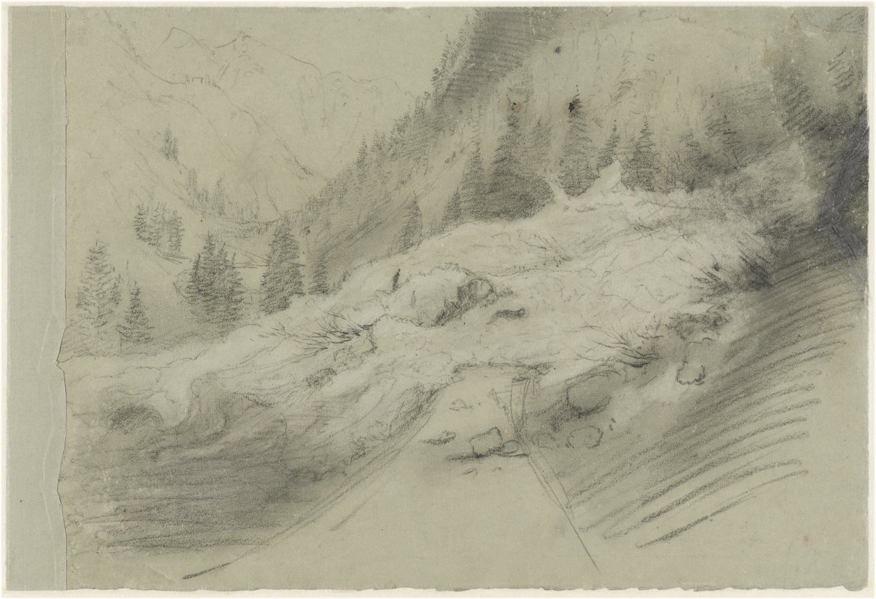 Lavina alpesi tájon alkotó: Pierre Puvis de Chavannes