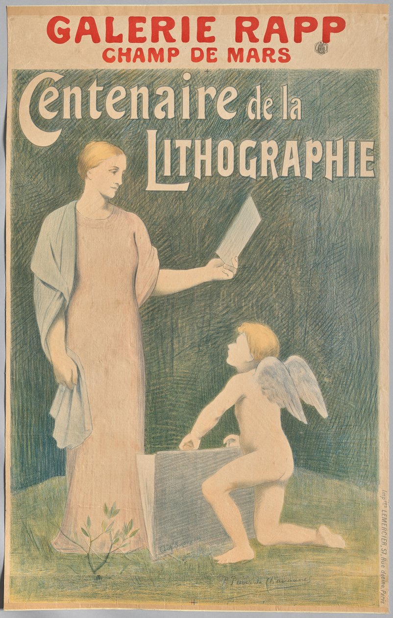 A litográfia századik évfordulója alkotó: Pierre Puvis de Chavannes