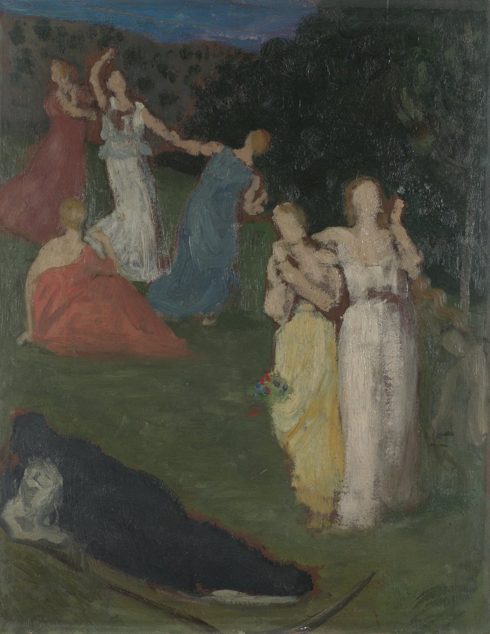 A Halál és a leányzó, 1872 előtt alkotó: Pierre Puvis de Chavannes