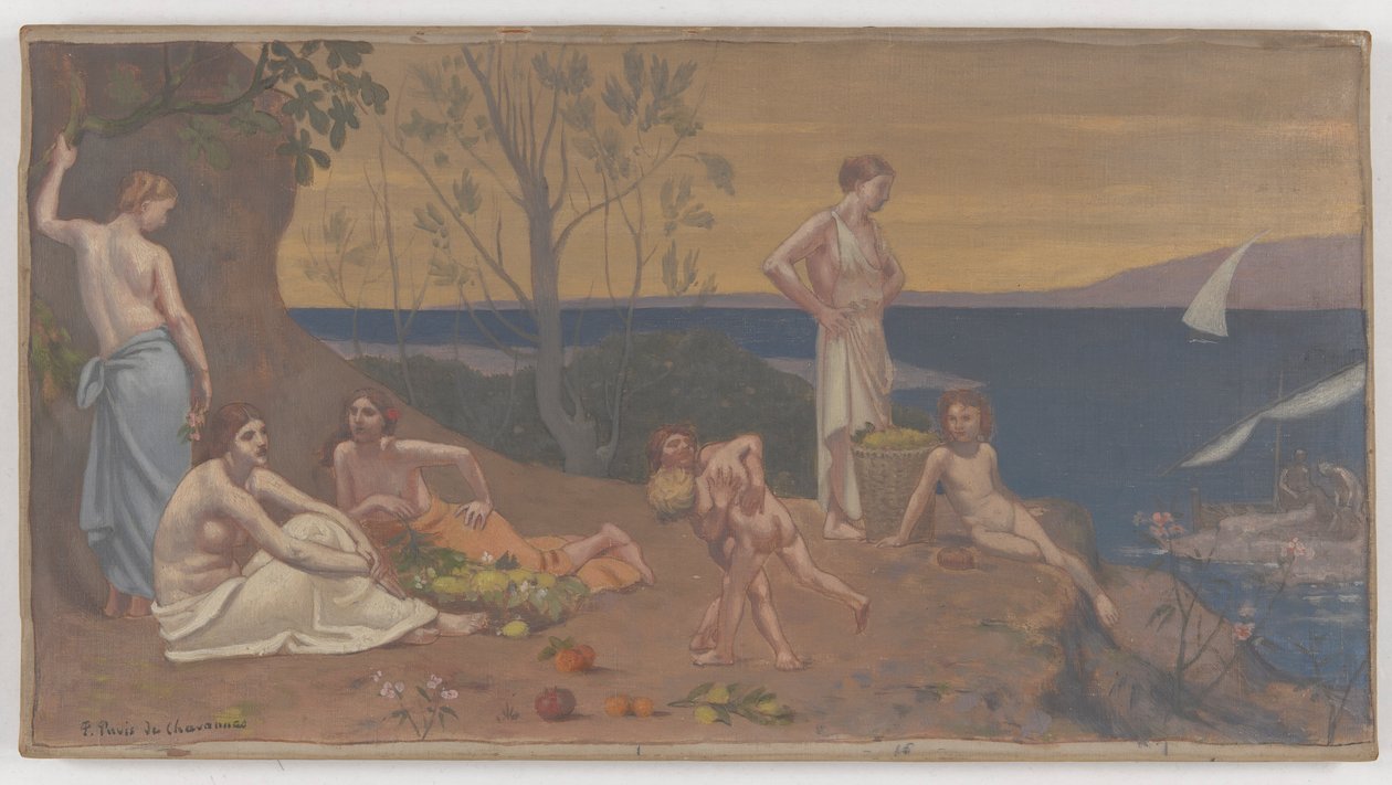 Édes vidék (kellemes föld) alkotó: Pierre Puvis de Chavannes