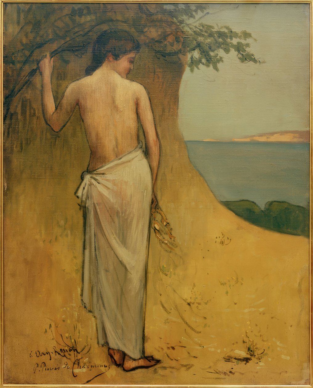 Lány a tenger mellett alkotó: Pierre Puvis de Chavannes