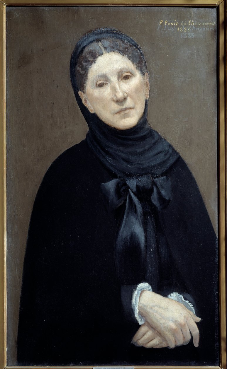 Marie Cantacuzene hercegnő, a művésznő portréja "Pierre Puvis de Chavannes festménye alkotó: Pierre Puvis de Chavannes
