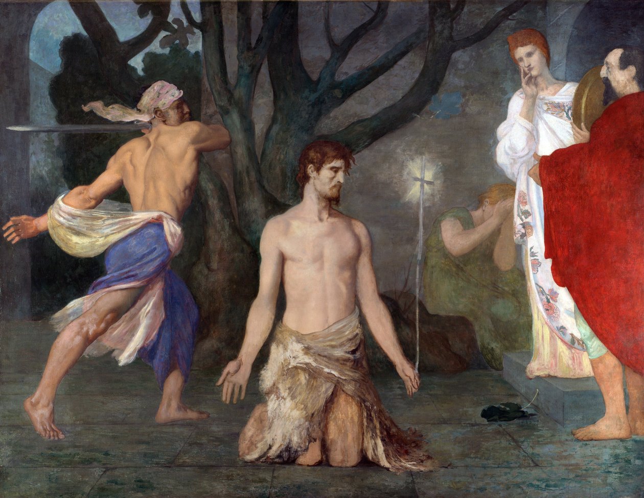 Puvis de Chavannes, Pierre Cecil (1824-1898) Keresztelő Szent János lefejezése Olaj, vászon c. 1869 National Gallery, London 243,5x318 alkotó: Pierre Puvis de Chavannes