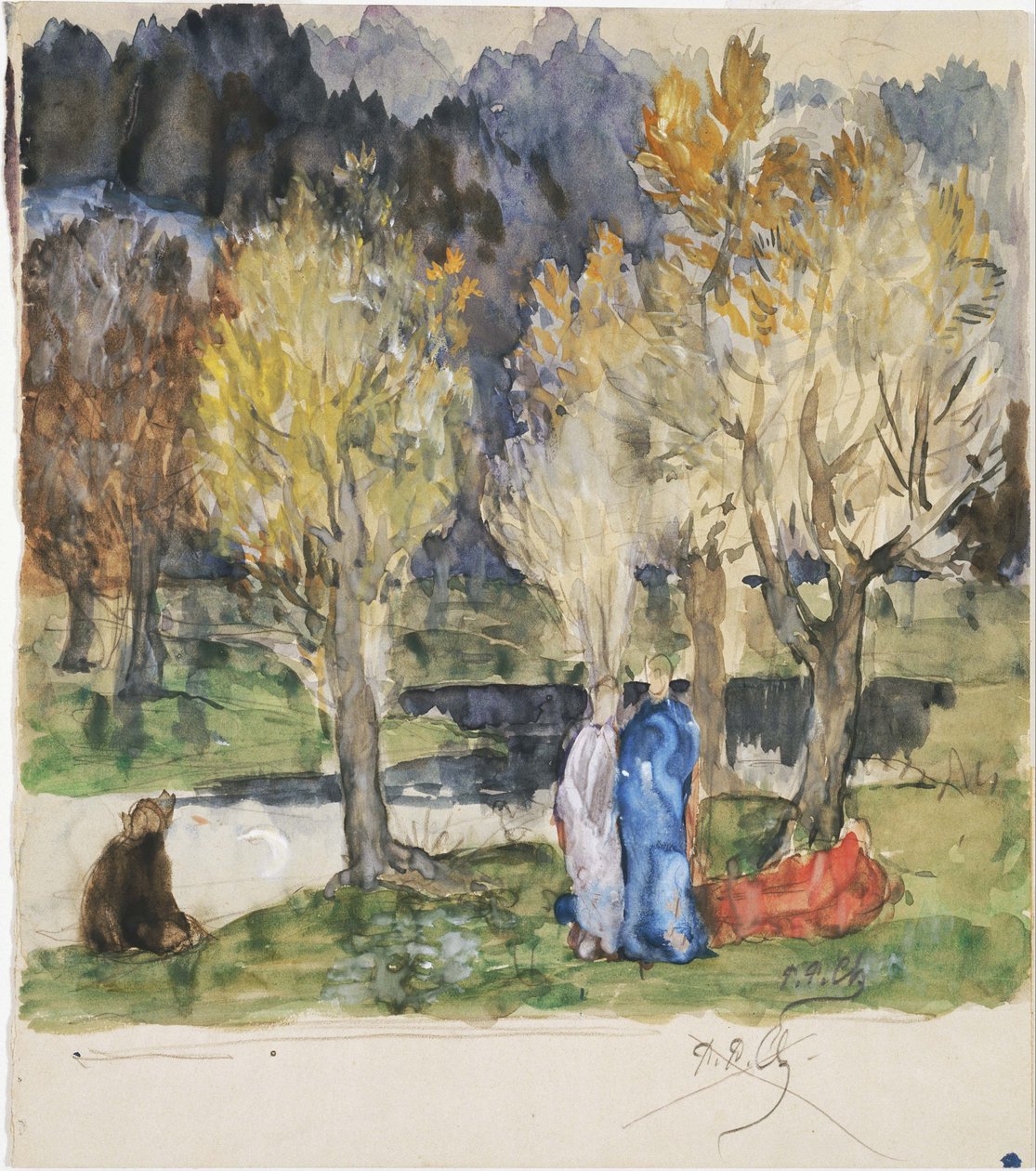 Szent liget alkotó: Pierre Puvis de Chavannes