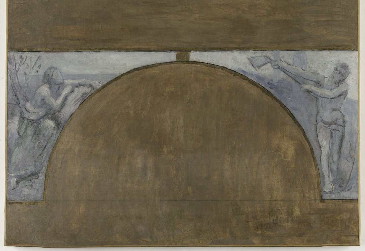 Évszakok, vázlat a párizsi Hôtel de Ville de Paris számára, 1889 és 1892 között (olaj, vászon) alkotó: Pierre Puvis de Chavannes
