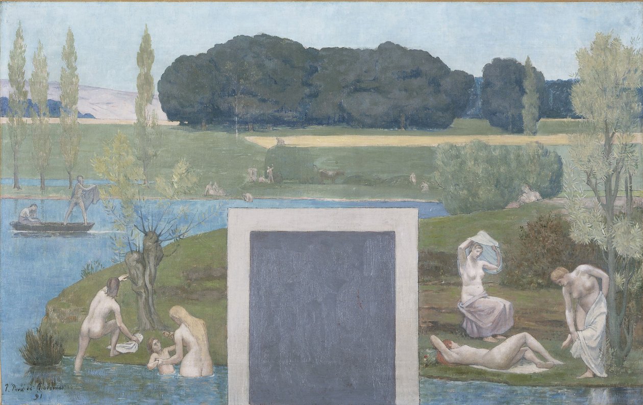 Vázlat a párizsi Hôtel de Ville de Paris számára: nyár alkotó: Pierre Puvis de Chavannes