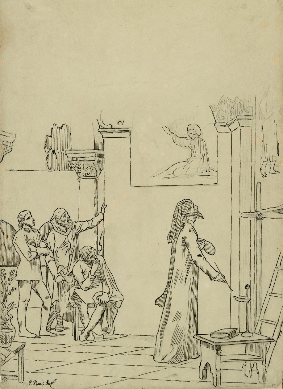 Tanulmány L alkotó: Pierre Puvis de Chavannes