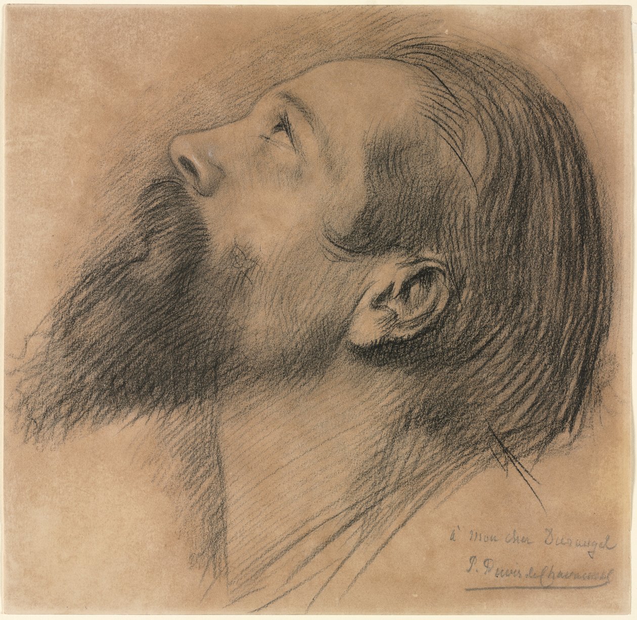 Tanulmány a Sainte Geneviève-i frízhez, 1800-as évek. alkotó: Pierre Puvis de Chavannes