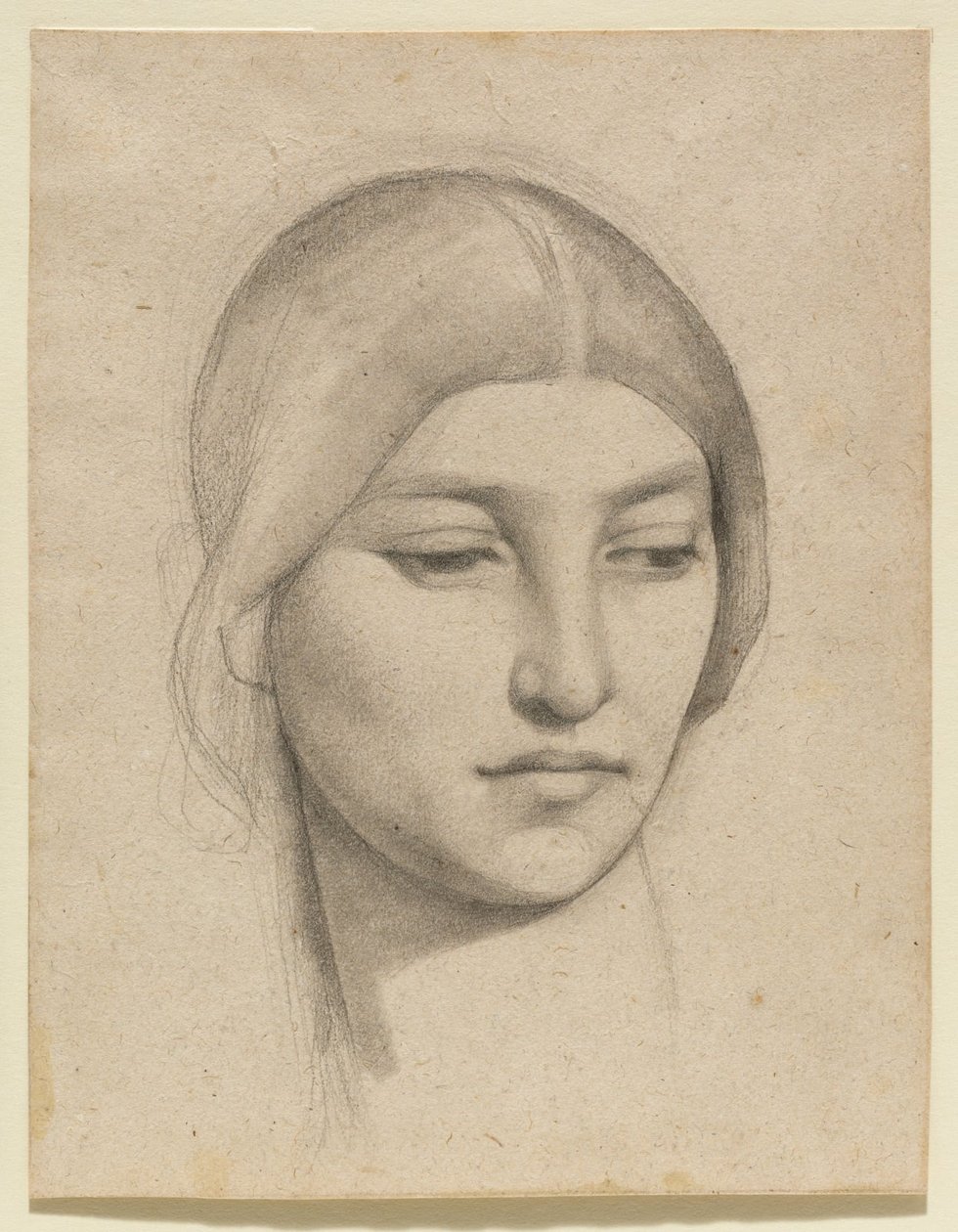 Női fej tanulmánya alkotó: Pierre Puvis de Chavannes