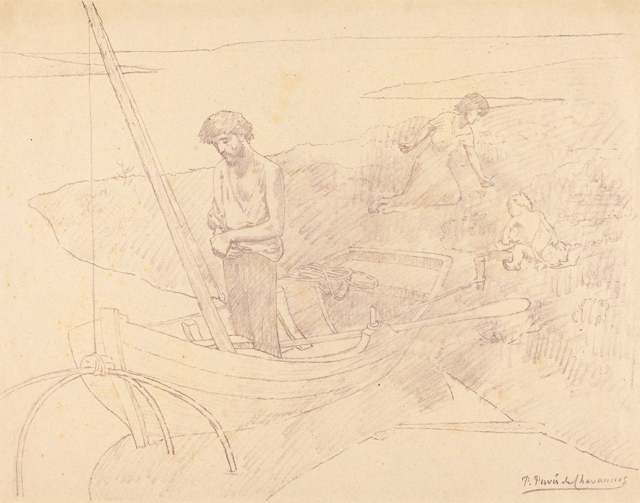 Szegény halász alkotó: Pierre Puvis de Chavannes
