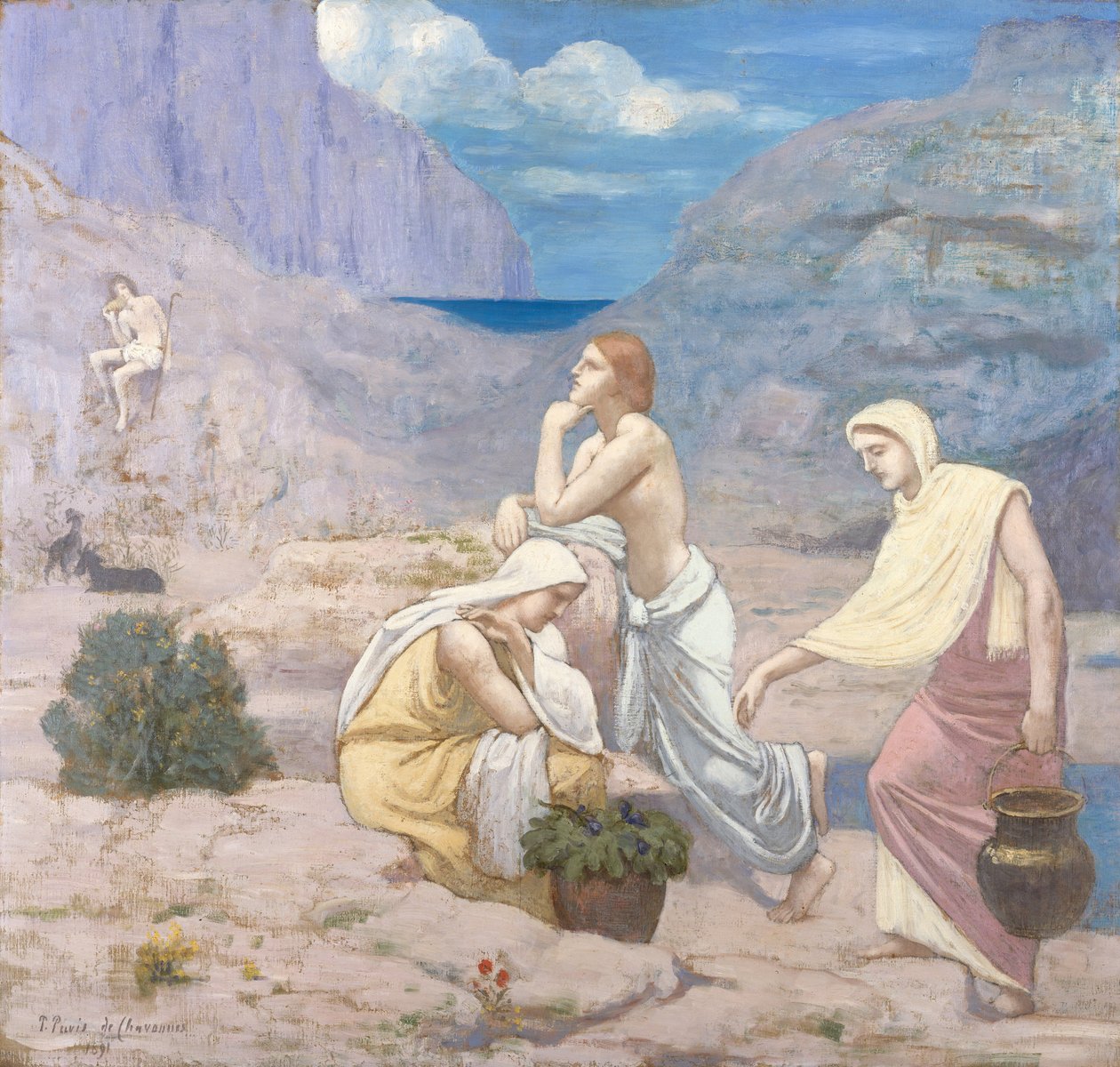 A Pásztorok éneke, 1891 alkotó: Pierre Puvis de Chavannes