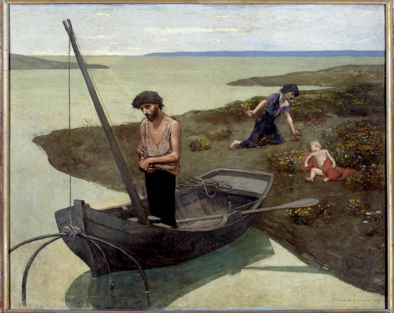 A szegény halász Pierre Puvis de Chavannes festménye (1824-1898) 1881 V. 1,55x1,92 m Párizs, musee d