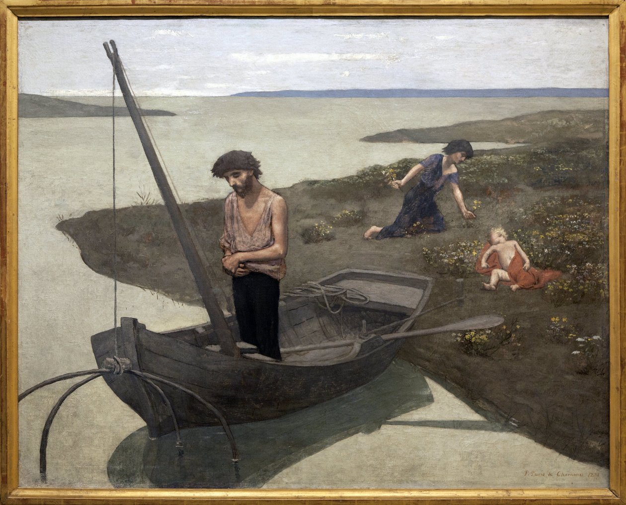 A szegény halász, Pierre Puvis de Chavannes (1824-1898) festménye. Fényképészet, KIM Youngtae, Párizs, Musee d