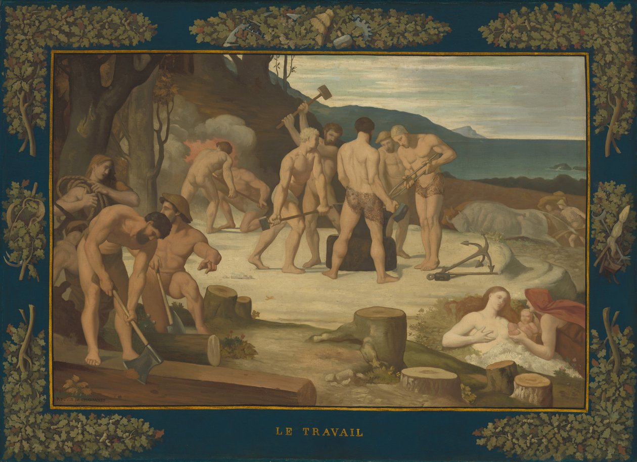 Munka, c. 1863. alkotó: Pierre Puvis de Chavannes