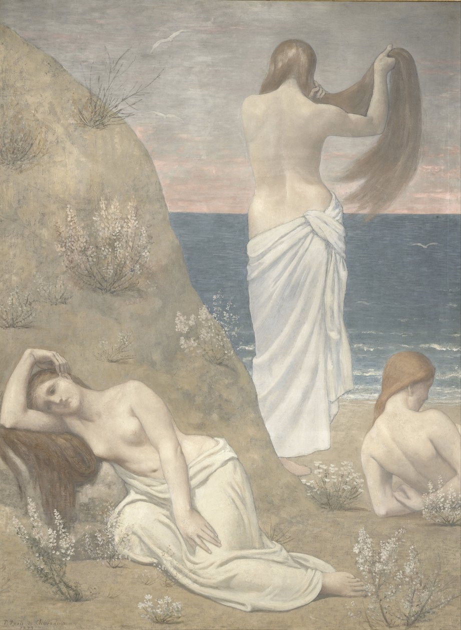 Fiatal lányok a tengerparton, 1887 alkotó: Pierre Puvis de Chavannes