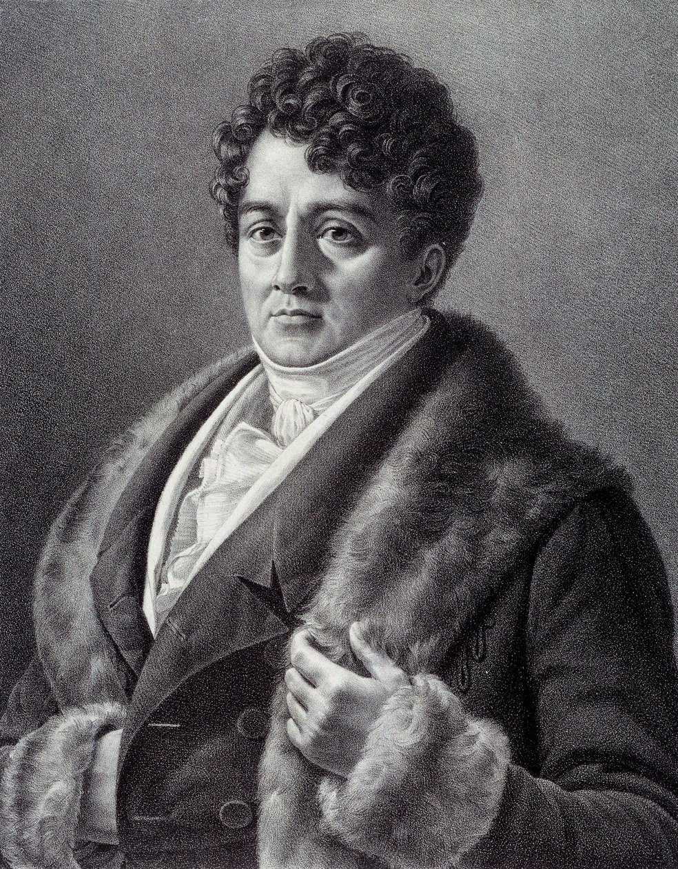 Francois-Joseph (Francois Joseph) Talma (1763-1826), francia színész portréja Pierre Vigneron metszete (1789-1872) 19. századi Párizs, Musee Carnavalet alkotó: Pierre Roch Vigneron