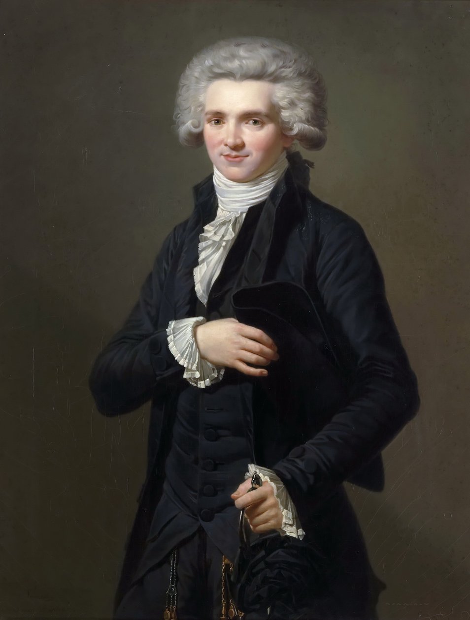 Maximilien de Robespierre portréja 1758-1794 alkotó: Pierre Roch Vigneron