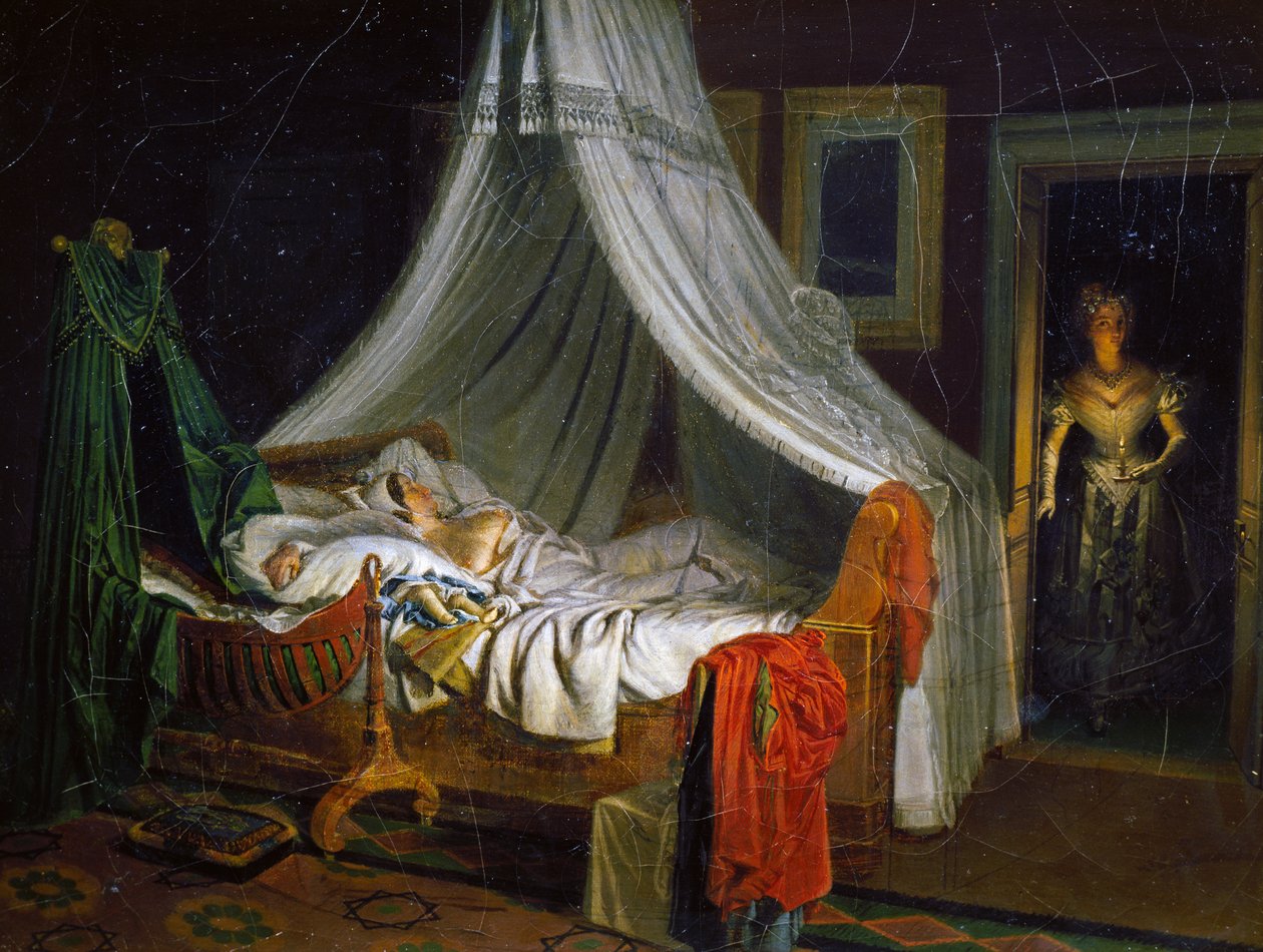Visszatérés a táncból, Pierre Roch Vigneron (1789-1872) festménye, olaj, vászon, 24,4x32,5 cm, Franciaország alkotó: Pierre Roch Vigneron