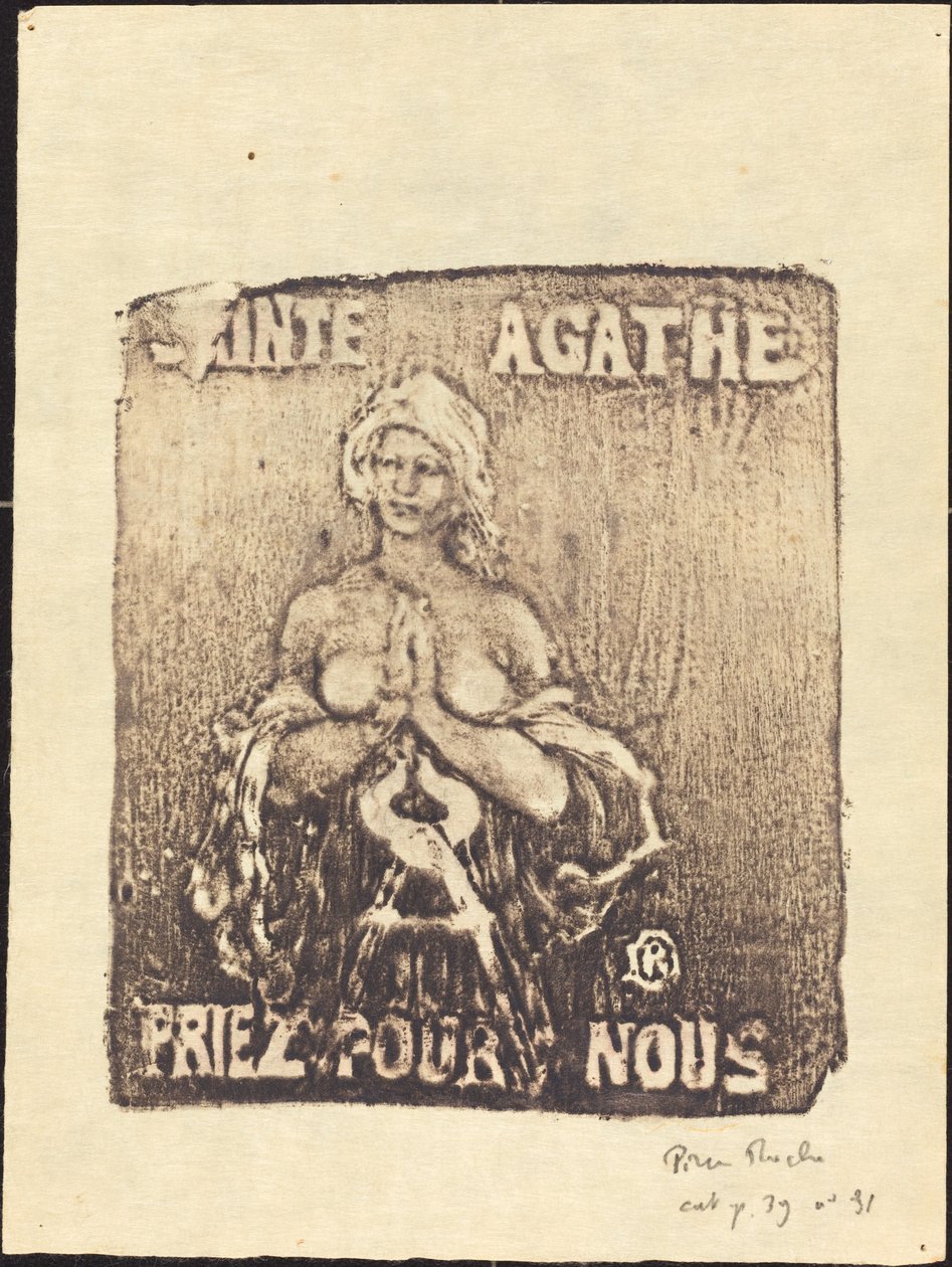 Sant Agathe (Saint Agatha) alkotó: Pierre Roche