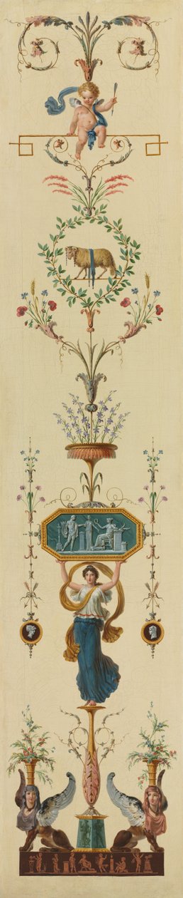 Dísztábla, 1790-es évek. alkotó: Pierre Rousseau