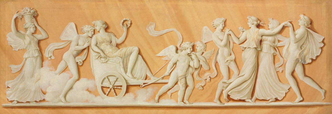 Overdoor festmény, 1790-es évek. alkotó: Pierre Rousseau
