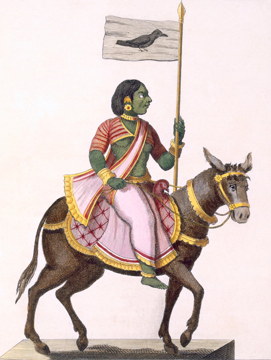 Moudevi, a viszály és a nyomorúság istennője, 1782. alkotó: Pierre Sonnerat