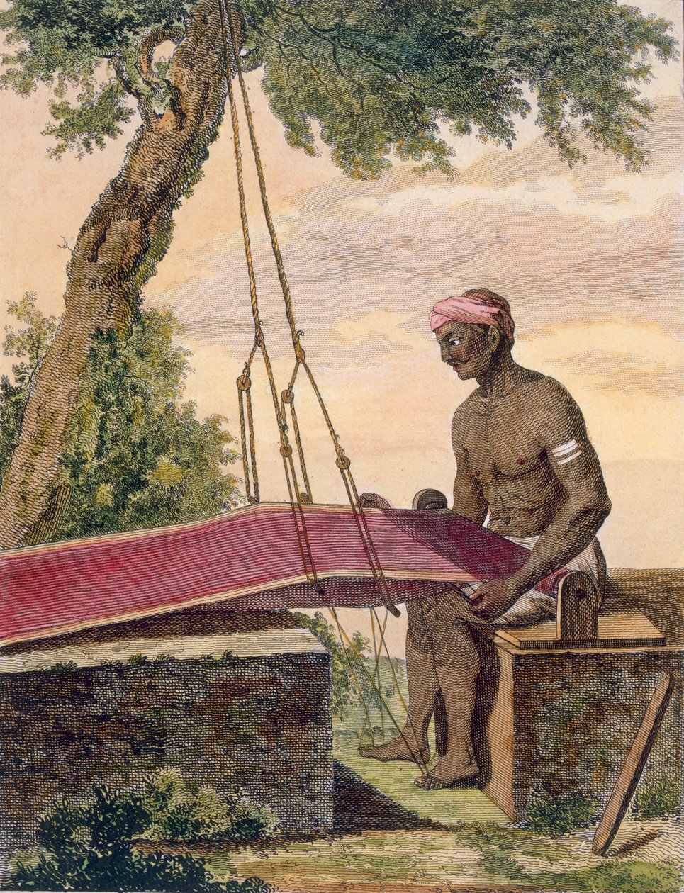 Szövő, 1782. alkotó: Pierre Sonnerat