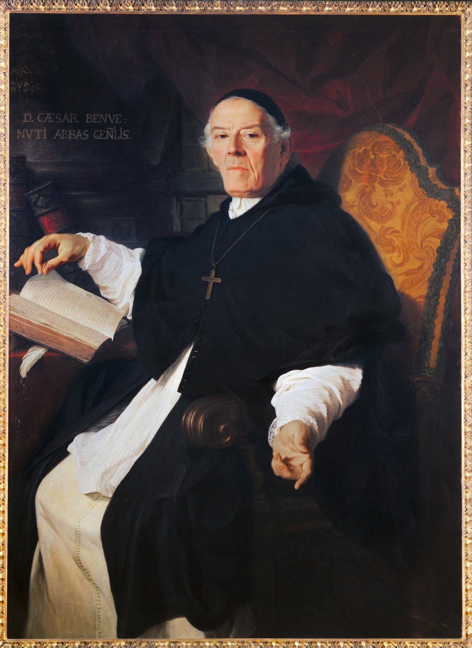 Don Cesare Benvenuti, abbe general de la congregation des chanoines de Latran - Don Cesare Benvenuti ... alkotó: Pierre Subleyras