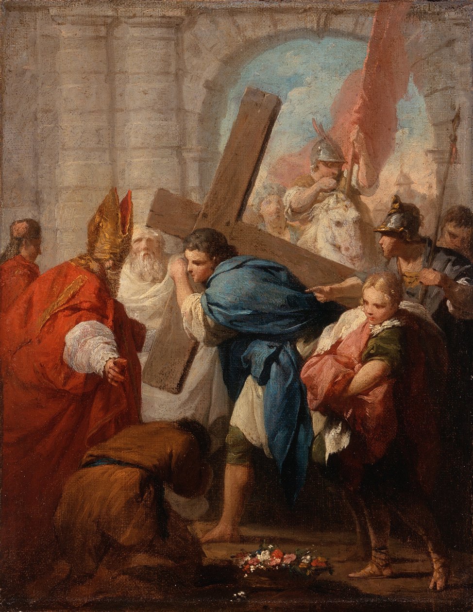 Hérakleiosz a keresztet viszi, 1728 körül alkotó: Pierre Subleyras