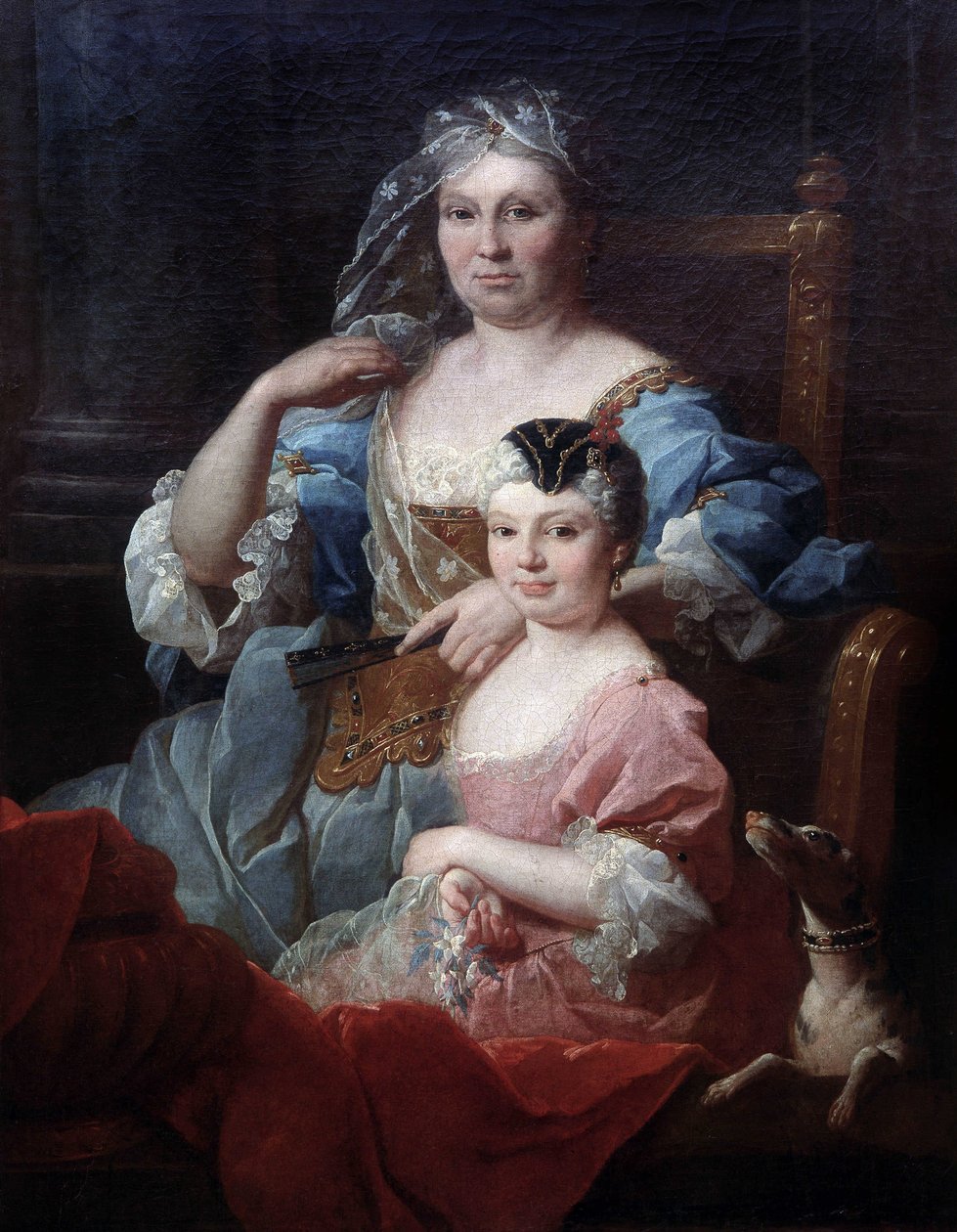 Madame Poulhariex és lánya portréja alkotó: Pierre Subleyras