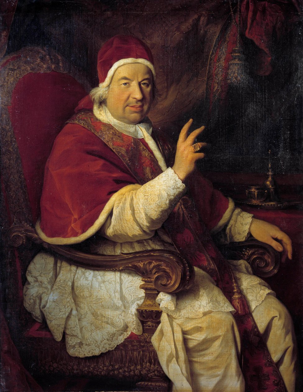 XIV. Benedetto pápa portréja (Benedetto 14 alkotó: Pierre Subleyras