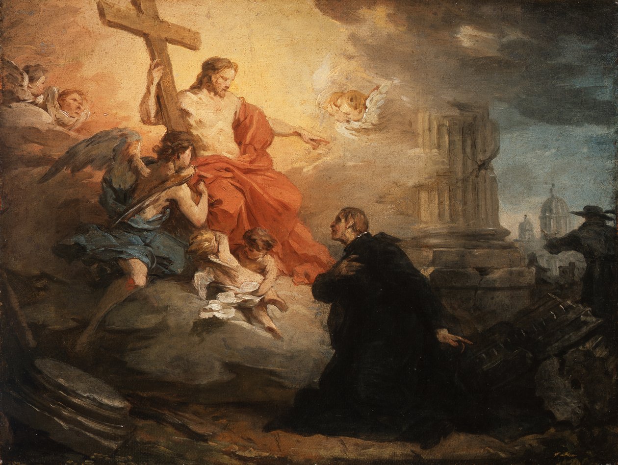 Loyolai Szent Ignác látomása alkotó: Pierre Subleyras