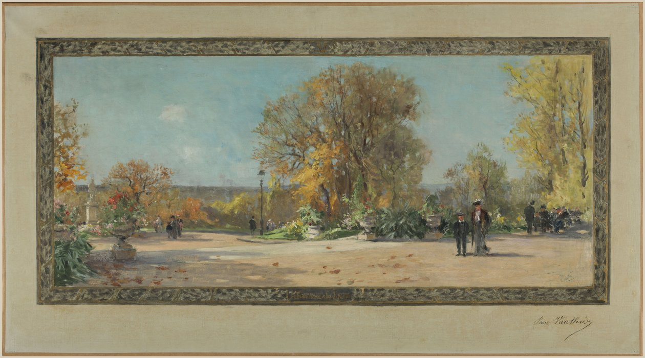 A vanvesi városháza vázlata: A Lycée Michelet terasza alkotó: Pierre Vauthier