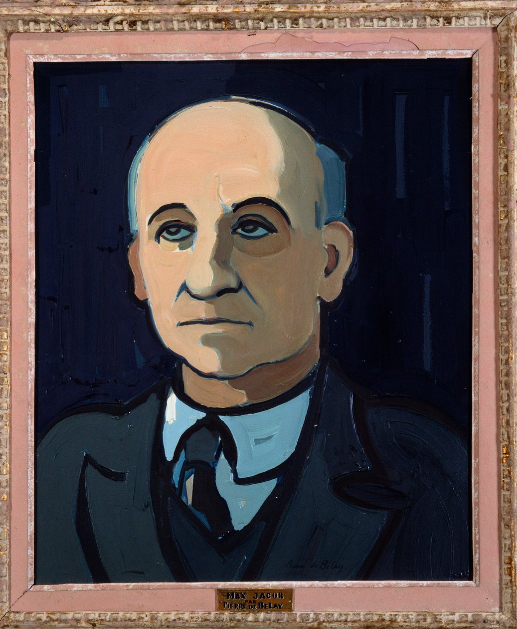 Max Jacob francia költő portréja (1876-1944) Pierre de Belay (1890-1947) festménye XX. századi Orleans. Szépművészeti Múzeum alkotó: Pierre de Belay