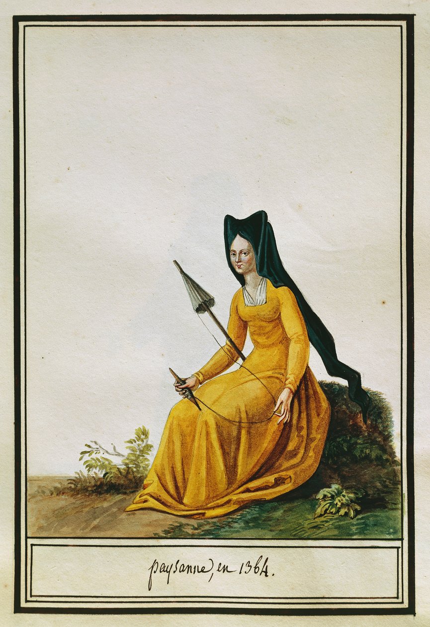 Francia farmer fonó, Pierre Antoine Leboux de La Mesangere (1761-1831), akvarell alkotó: Pierre de La Mesangere