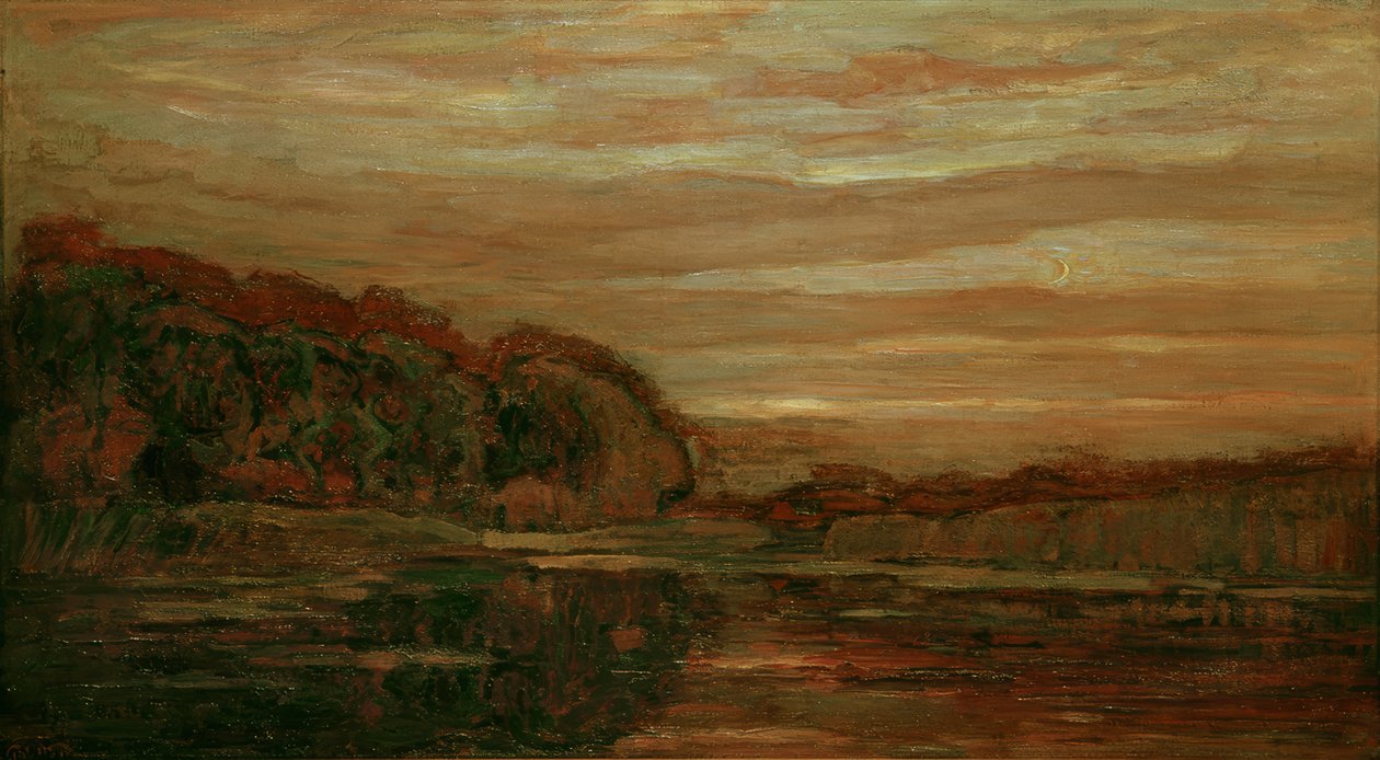 Esti táj a Gein-en alkotó: Piet Mondrian