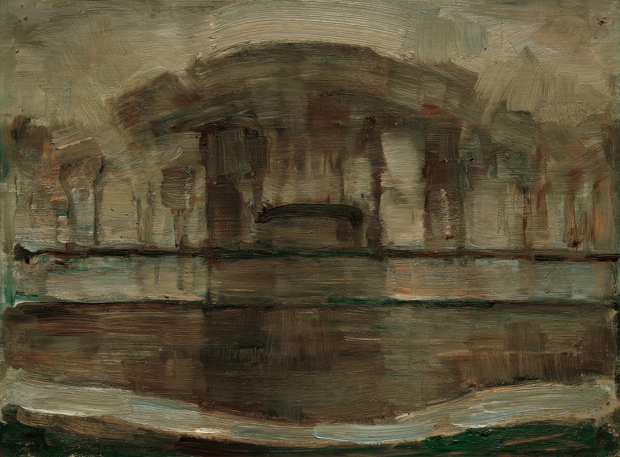 Geinrust farm a ködben alkotó: Piet Mondrian
